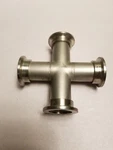 4-WAY Cross, NW25 Flange Mdc Vacuum Used Great Condition. Fixed Price $69.99.