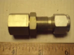 A-600-71-4, Swagelok Female Bulkhead 3/8" Tube X 1/4FNPT, Aluminum. Fixed Price $6.00.