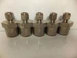 Lot Of 5 Stainless Steel Swagelok SS-600-1-16W 3/8 Tube X Pipe Socket Weld. Fixed Price $15.00.