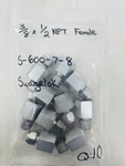 3/8 Tube X 1/2 Fnpt Steel Female Connector Fitting Swagelok S-600-7-8 Pack Of 10. Fixed Price $72.58.