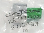 1- Cajon Swagelok Stainless Steel Adapter, 1/4" X 1/2", SS-4-VCR-7-8VCRF. Fixed Price $27.89.