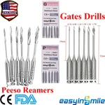 10PACK Dental Endo Peeso Reamers/glidden Gates Drill Spiral Root Canal #1-6 Burs. Fixed Price $75.90.