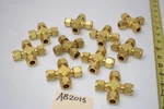 Lot (10) Brass Swagelok B-600-4 Union Cross 3/8" Tube Od. Fixed Price $89.99.