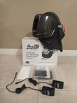 Pureflo P60ESM Battery Powered Respiratory Helmet W/ Welding Mask & Accessories. Fixed Price $1750.00.