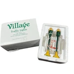 Dept 56 Village Traffic Lights Set Of 2 Battery Operated Ac/dc Adapter Compat.. Fixed Price $12.99.