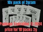 10PK Celox First Aid Traumatic Wound Stops Bleeding Fast Bandage Kit 2G EXP2024. Fixed Price $79.95.