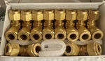 Swagelok B-600-4 Brass Union Cross 3/8" In Tube Od Lot Of 5 New. Fixed Price $69.00.