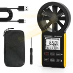 Handheld Anemometer Cfm Meter, Rechargeable Digital Air Flow Wind Speed Gauge.... Fixed Price $24.46.