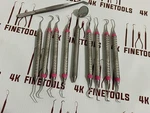Hu Friedy Dental Hygiene Instruments Set Of 10 Pcs. Fixed Price $110.00.