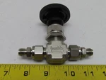 Stainless Steel Integral Bonnet Needle Valve 2-WAY Shutoff 3/8" Tube Fitting. Fixed Price $69.84.