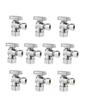 Vevor 10-PACK Angle Stop Valve 1/4 Turn 5/8" Od (1/2" Nom) X 3/8" Compression. Fixed Price $36.90.