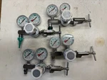 Lot Of W.t. Farley Inc Oxygen Regulator With Two Gauges M214560-1800039. Fixed Price $78.89.