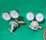 Dockson Corp. Detroit Acetylene Gauge Regulator 134 & Oxygen 257 Brass Usa Set. Fixed Price $65.00.
