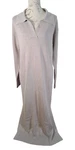Magali Pascal Joey Dress 100% Merino Wool Taupe Long Sleeve Bnwt Uk 12 (m). Fixed Price $213.86.