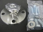 Stainless Steel Vacuum Assy: 5" F To NW16 Adapter, Centering & Clamp. Fixed Price $47.50.