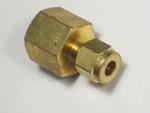 1- Crawford Swagelok Brass Connector, 1/4" Od Tube X 3/8" Female Npt, B-400-7-6. Fixed Price $8.98.
