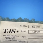 Tjs Lasers 802-0111 Flow Tube Fnfp. Fixed Price $24.00.