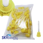 Hp Yellow Mixing Tips 4.2 Mm Impression 48/PK - Genuine Mixpac All Vps /pvs. Fixed Price $29.99.