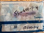 10 New Swagelok SS-600-1-4 Stainless Steel 1/4 Npt X 3/8 Tube Fittings. Fixed Price $110.00.