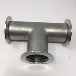 New Kurt J Lesker Tee 2.9"OD On Flange 1.9"ID Tube DN25CF(?). Fixed Price $109.33.