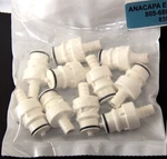 Cpc Colder HFCD22635 3/8 Hose Barb Valved In-line Coupling New 10 Inserts. Fixed Price $94.99.