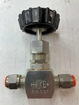Hoke 2112G4Y 2100 Series Needle Valve 1/4" Tube Compression Ends 316SS 6000PSI. Fixed Price $35.68.