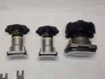 Lot Of (3) Sanitary Manual Diaphragm Valves (2) Itt Pure-flo 1/2" 2856 &.... Fixed Price $350.00.