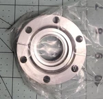 Varian Conflat Reducing Flange 3-3/8IN 6 Bolt. Fixed Price $250.00.