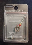 Spencer Pierced Nation 14G 3/8 316L Industrial Sl Fire Dragon. Fixed Price $11.99.