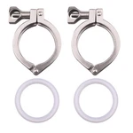 Stainless Steel 304 Single Pin Heavy Duty Tri-clamp With Wing Nut For Ferrule.... Fixed Price $22.86.