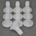 (10) Value Plastics Pvdf Sanitary Adapter SFMX6100-J1A, 1-1/2" Clamp 3/4" Barb. Fixed Price $79.95.