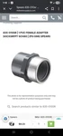 Spears 835-010SR Pvc Female Adapter Socxsr Fpt SCH80. Fixed Price $12.00.