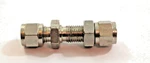 Gyrolok 316 Stainless Steel Bulkhead Connector " Dbl Ferrule Industrial Grd,. Fixed Price $19.95.