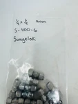 Swagelok S-400-6 Steel 1/4" X Union Tube Fitting Pack Of 10. Fixed Price $72.58.