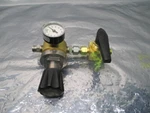 Tescom 44-3213H282-296 Pressure Regulator W/ Swagelok B-45S8 Brassvalve, 100543. Fixed Price $250.00.