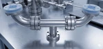 Mdc 2.75" Cf High Conductance Hub AV-150 Hybrid Tee DN40 Uhv 304L Stainless. Fixed Price $80.55.