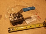 3/4" Jamesbury Ss Ball Valve 1000# Cwp Npt X Socket Weld 3M-3600MT-3. Fixed Price $42.95.