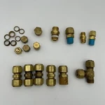 Swagelok Crawford Parker Brass Tube Fittings Lot. Fixed Price $14.99.
