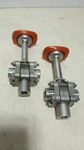 Two New Whitey SS-62XTF4-EK 3-PIECE 60 Series 3-WAY Ball Valves 1,000 Psi 100. Fixed Price $190.00.