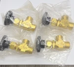 Lot Of 4) Swagelok B-1RF4-A Brass Manual Needle Valve, 1/4 In Npt, 3000 Psig Air. Fixed Price $70.00.