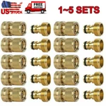 3/4" Garden Hose Quick Water Fit Brass Female Connector Set. Fixed Price $23.98.