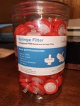 100PCS Ptfe Membrane Syringe Filters 0.22 13MM Hydrophobic Luer Lock Red Disc. Fixed Price $29.99.