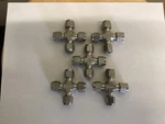 Swagelok SS-400-4 Tube Fitting, Union Cross, 1/4 . Lot Of 5 Fittings. Fixed Price $95.00.