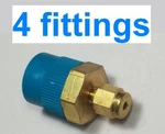 X4 New Swagelok B-200-1-8 Fitting Male Connector 1/8 Tube Od 1/2 Npt 4PC. Fixed Price $49.95.