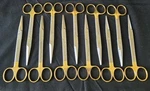 Lot Of 11 Aesculap BC252R Tc Mayo Dissecting Scissors Beveled Blade 6-3/4". Fixed Price $265.00.