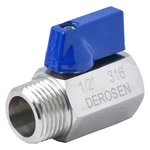 1/2" 316 Stainless Steel PN63 Mini Ball Valve - Fxm Female To Npt. Fixed Price $14.99.