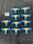 (10) Swagelok B-4-MT 1/4" Mnpt Brass Tee Pipe Fitting. Fixed Price $114.82.