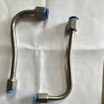 3/8 Curved Stainless Steel Tubing With Swage Pressure Fitting For Plumbing. Fixed Price $38.26.