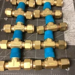 Swagelok Brass Tee FITTING,1/2" Tube X 1/4MALE Npt, (LS8B) Lot Of 16. Fixed Price $179.99.