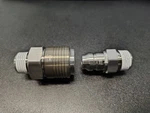 Smc, KKA6S-04M & KK6P-04M Set, Socket Plug, Ss, 1/2"PORT, Check Valve (used). Fixed Price $67.50.